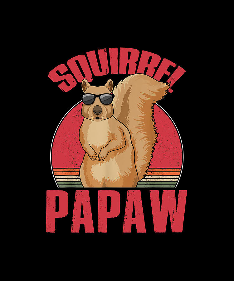 Squirrel Drawing - Squirrel PAPAW Squeak Chestnut by ThePassionShop