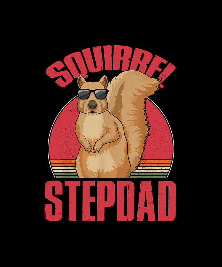 Squirrel Drawing - Squirrel STEPDAD Squeak Chestnut by ThePassionShop