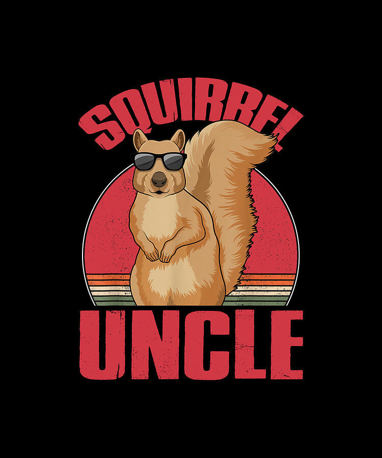 Squirrel UNCLE Squeak Chestnut Drawing by ThePassionShop