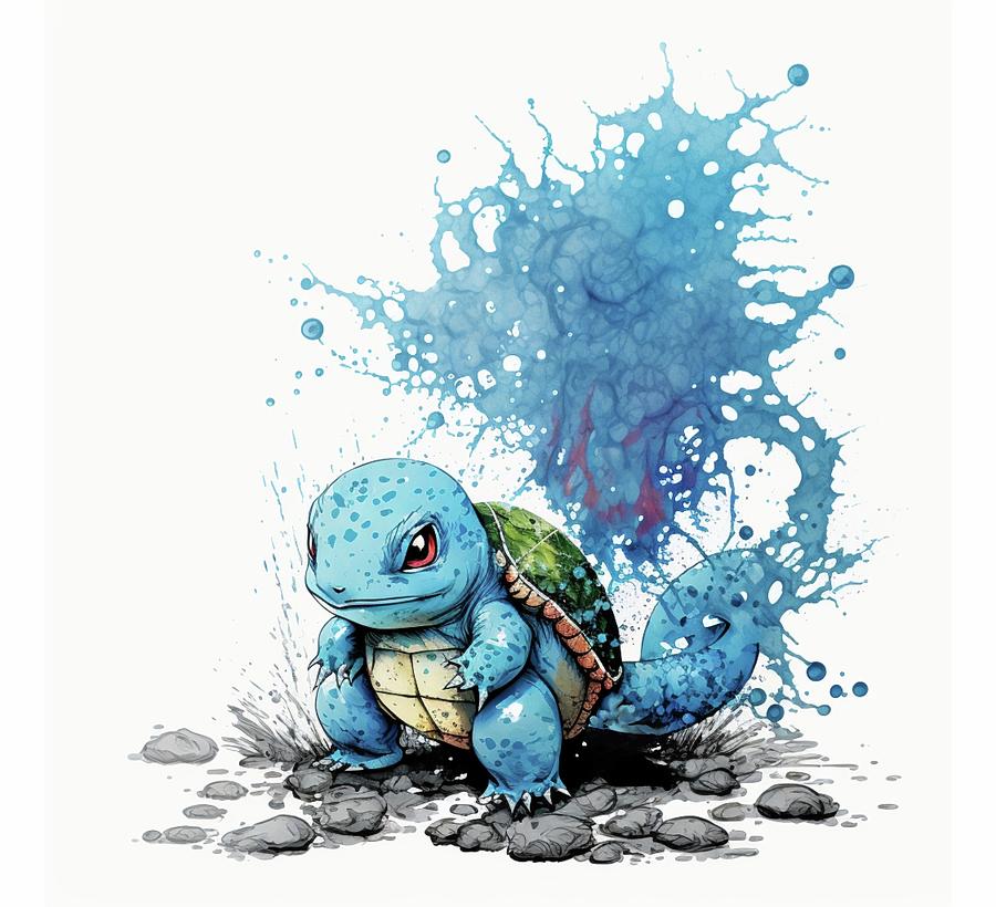 Squirtle Digital Art by David Browne - Fine Art America