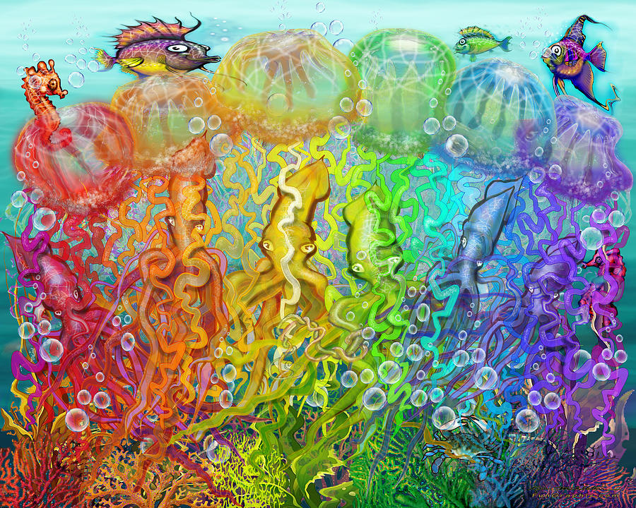 Squishy Rainbow Digital Art by Kevin Middleton