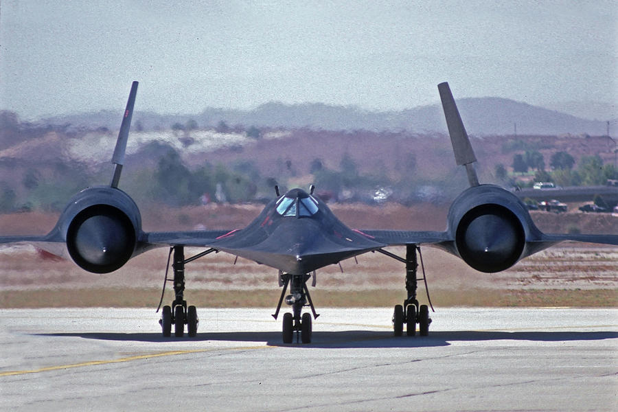 SR-71A 61-7968, October 15, 1988 March AFB Photograph by Brian Lockett