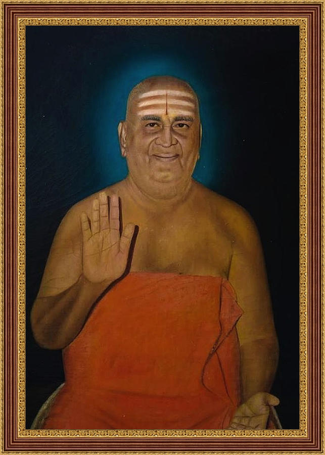 Sri Gnanananda Giri Swamigal Painting by Prasanna Kumar - Fine Art America