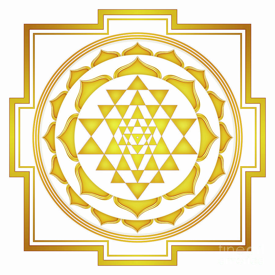 Sri Yantra - Light Golden III Digital Art by Dirk Czarnota - Fine Art ...