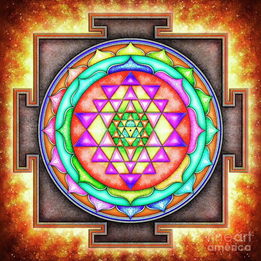 Sri Yantra VII-I-I Digital Art by Dirk Czarnota - Fine Art America