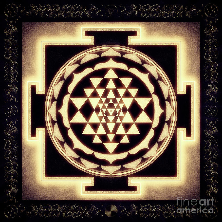 Sri Yantra XVII - Diffuse Light Digital Art by Dirk Czarnota - Pixels
