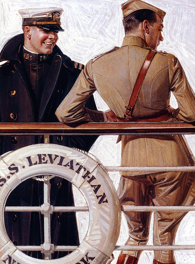 Joseph Christian Leyendecker Painting - SS Leviathan, 1918 by Joseph Christian Leyendecker