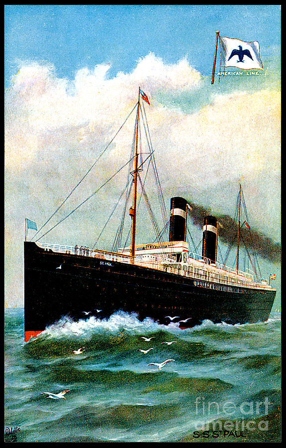 SS Saint Paul Cruise Ship Painting by Unknown