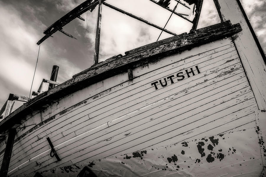 S.S. Tutshi in Black and White Photograph by Robert J Wagner