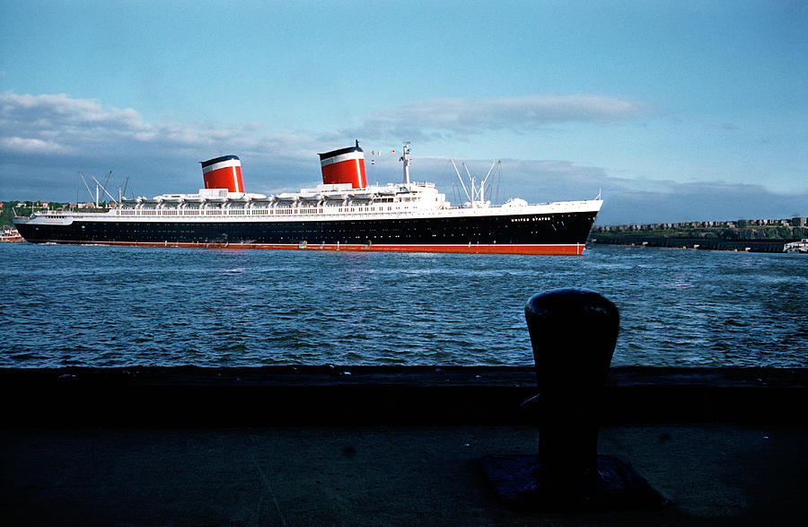 Ss United States Ocean Liner 1953 Photograph By Vintage Kodachrome