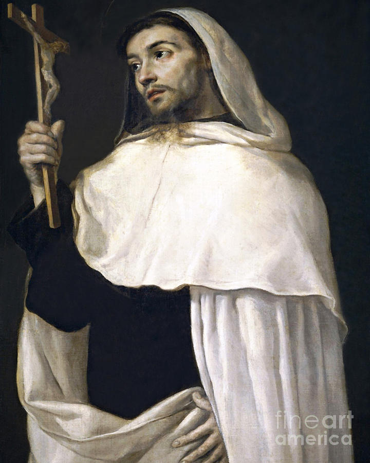 St. Albert of Sicily - CZALB Painting by Antonio de Pereda