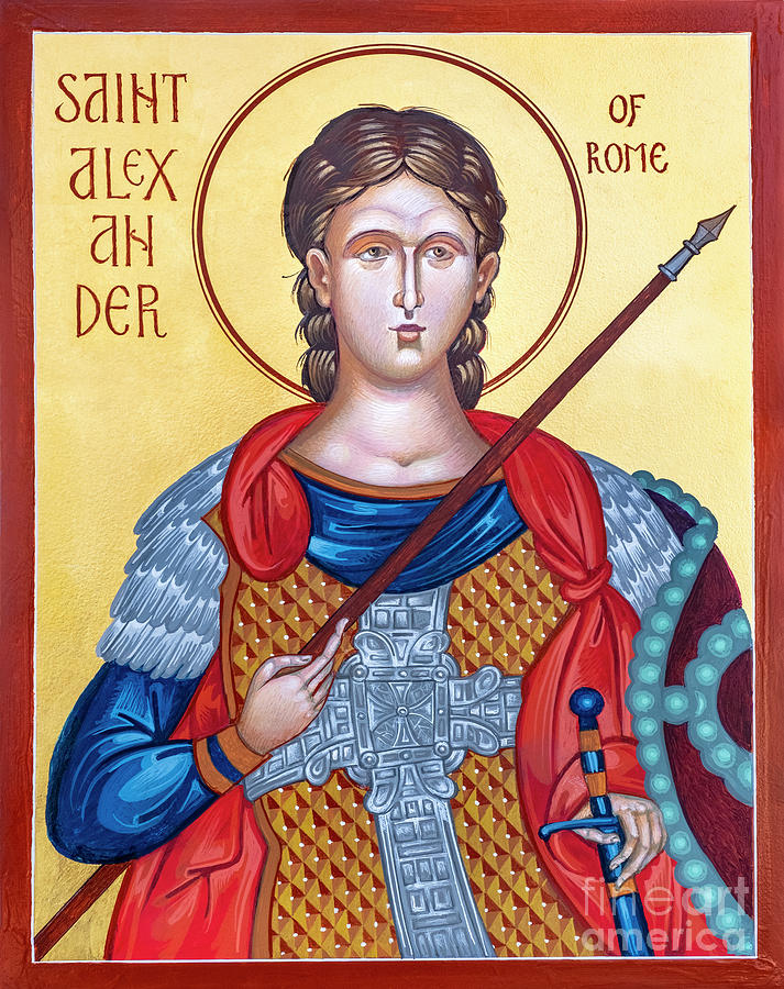 St. Alexander of Rome - RGANR Painting by Robert Gerwing