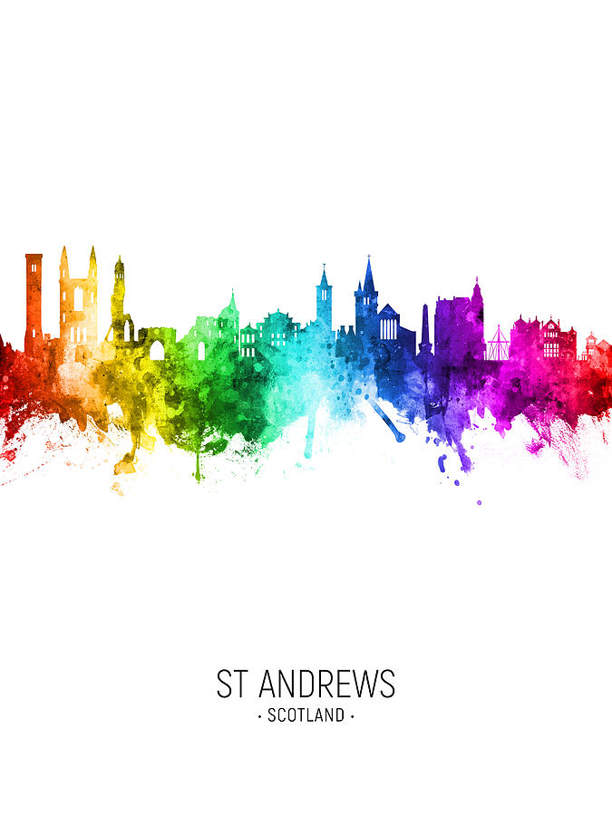 St Andrews Scotland Skyline #12 Digital Art by Michael Tompsett