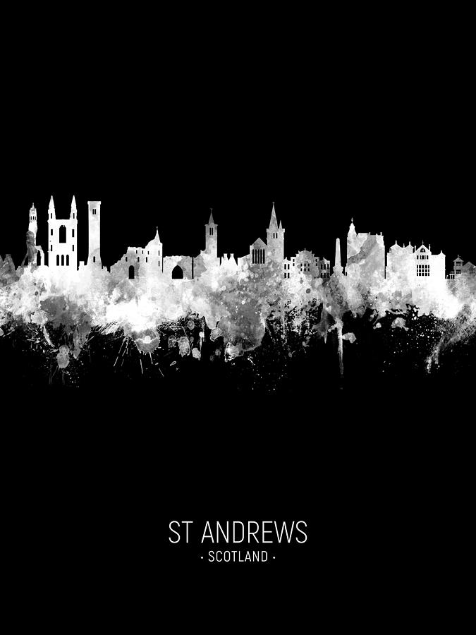 St Andrews Scotland Skyline #82 Digital Art by Michael Tompsett - Fine ...