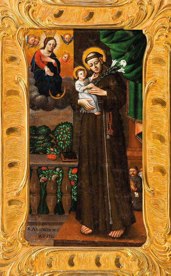 St Anthony Of Padua Painting By Unknown Author | Fine Art America