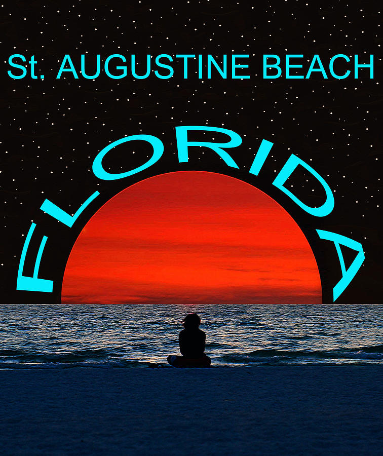 St Augustine Beach FL Dream Girl Mixed Media by David Lee Thompson