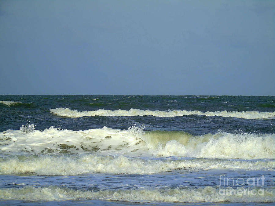 St Augustine Beach Surf Photograph by D Hackett