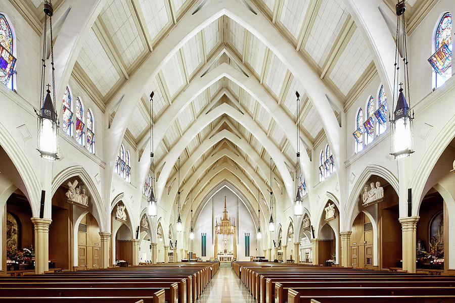 St. Augustine Church, Culver City CA Photograph by Sean Costello - Fine