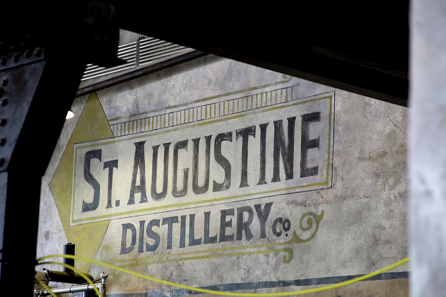 St. Augustine Distillery Sign Photograph by Karen Foley