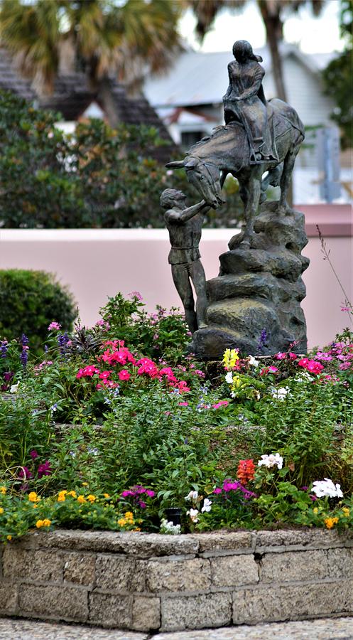 St. Augustine Garden and Sculpture Photograph by Warren Thompson