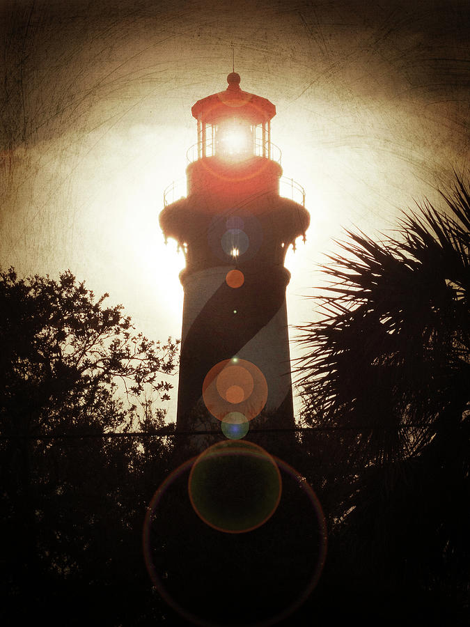 St. Augustine Light Re-imagined Photograph by David T Wilkinson