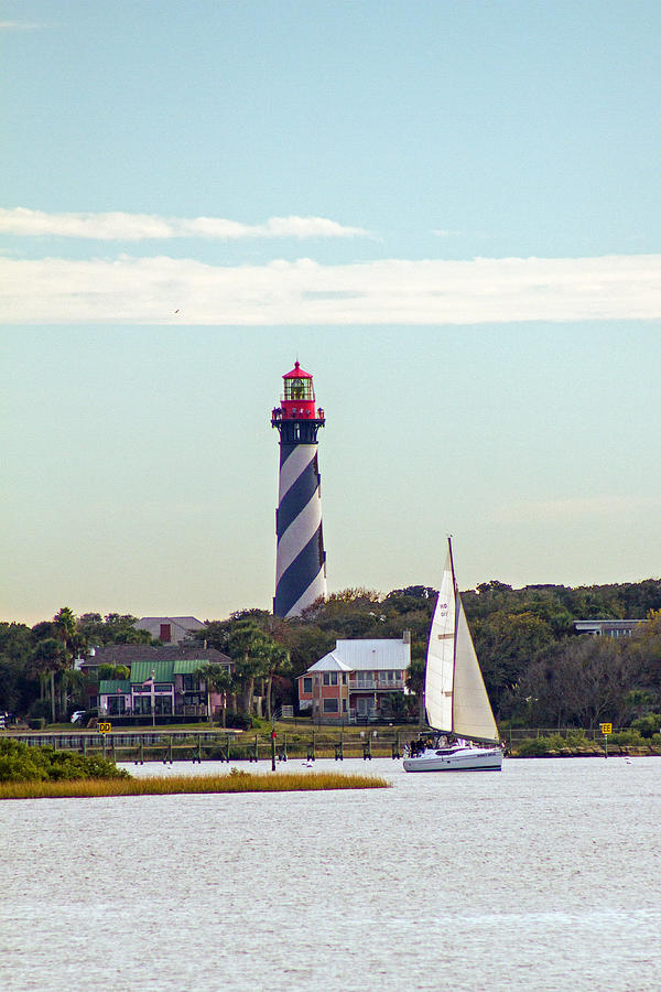 St. Augustine Lighthouse Photograph by Nautical Chartworks