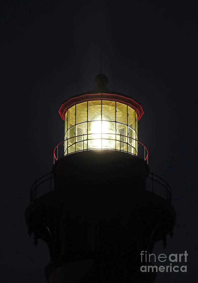 St Augustine Lighthouse Shining Bright Photograph by D Hackett