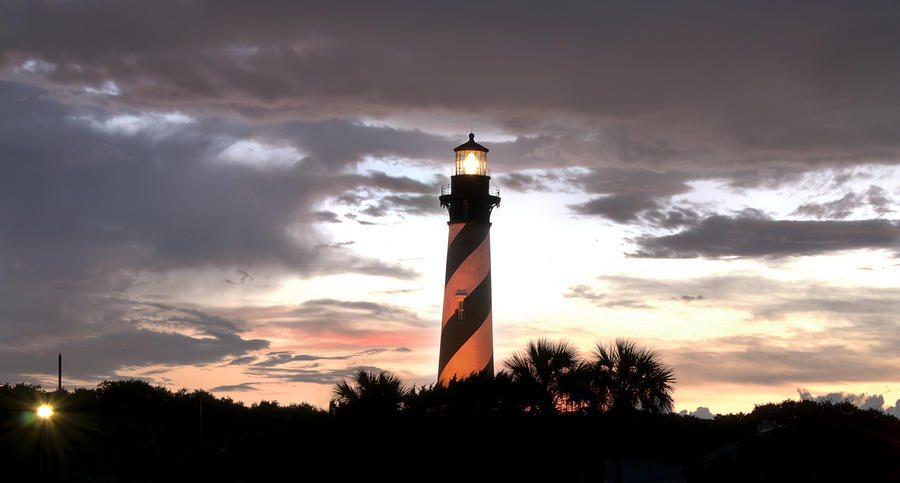St. Augustine Lighthouse sunset Photograph by Smithlandia Media