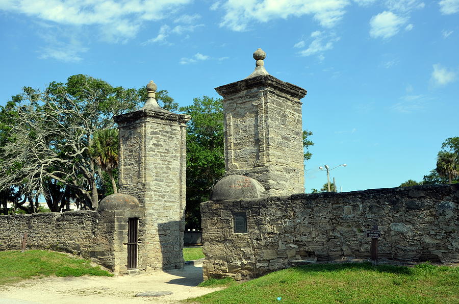 St. Augustine Old City Gates Photograph