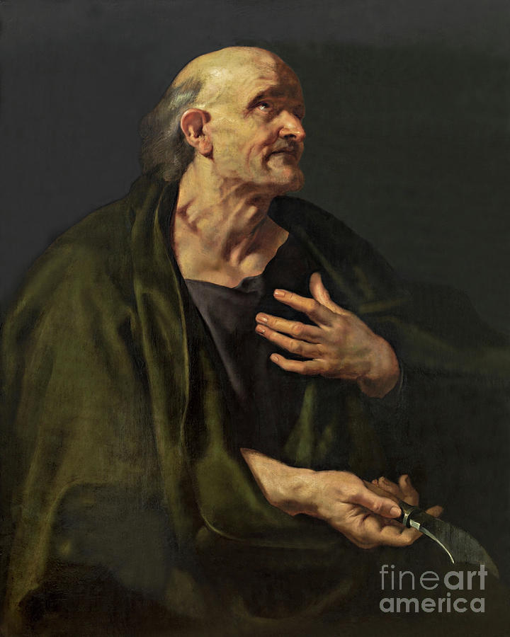 St. Bartholomew - CZBRT Painting by Peter Paul Rubens