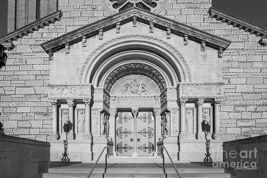 St. Catherine University Chapel Doorway Photograph by University Icons