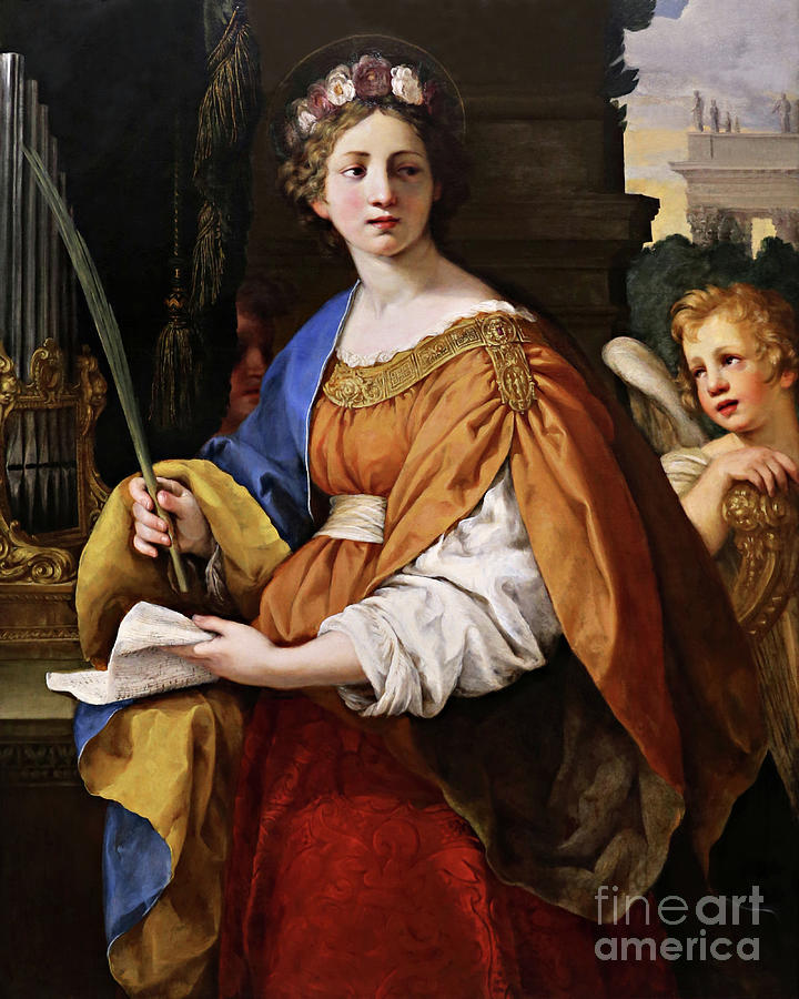 St. Cecilia - CZSIA Painting by Pietro da Cortona