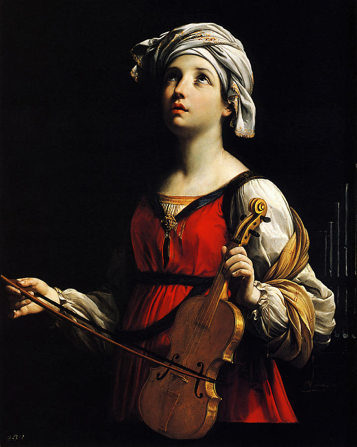 St. Cecilia of Rome Digital Art by Guido Reni