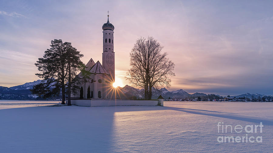 St. Coloman Church in Winter 2 Photograph by Henk Meijer Photography