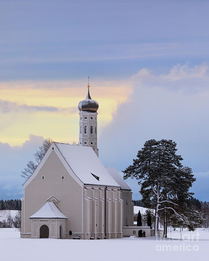 St. Coloman Church in Winter Photograph by Henk Meijer Photography
