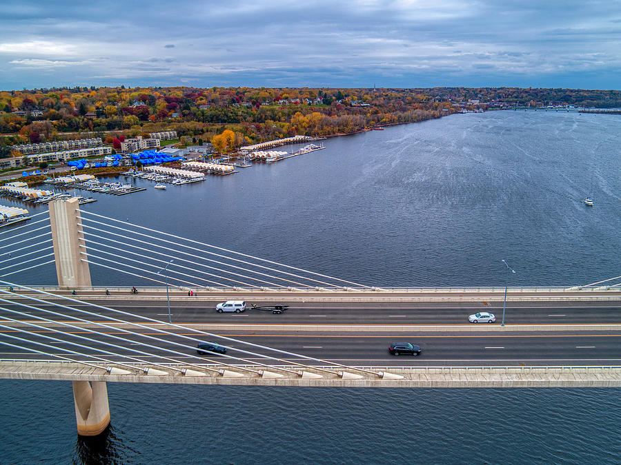 St Croix River Valley Fall Colors Stillwater Minnesota Photograph by Greg Schulz Pictures Over Stillwater