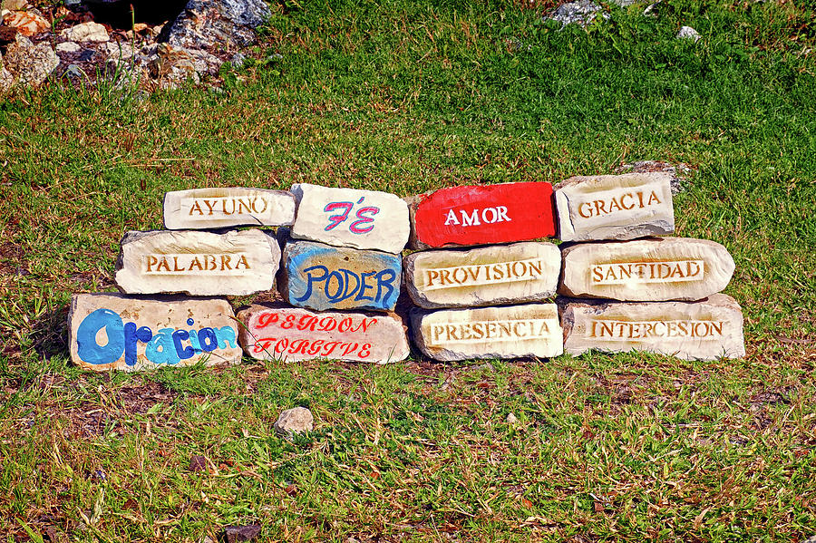 St. Croix Welcome Stones Photograph by Bill Swartwout