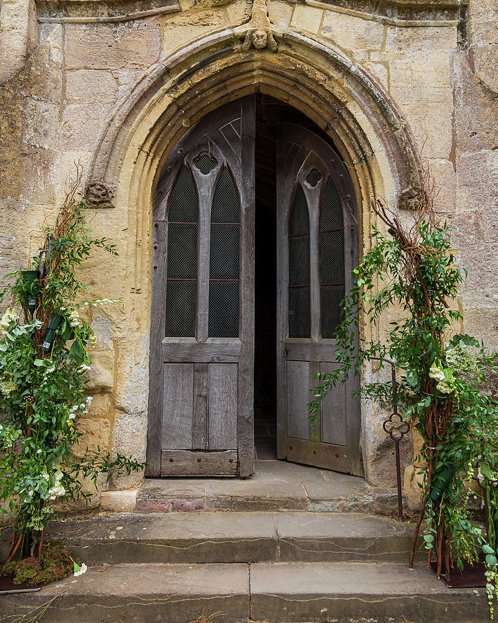 St. Cyriacs Church Doors Photograph by Adam Romanowicz