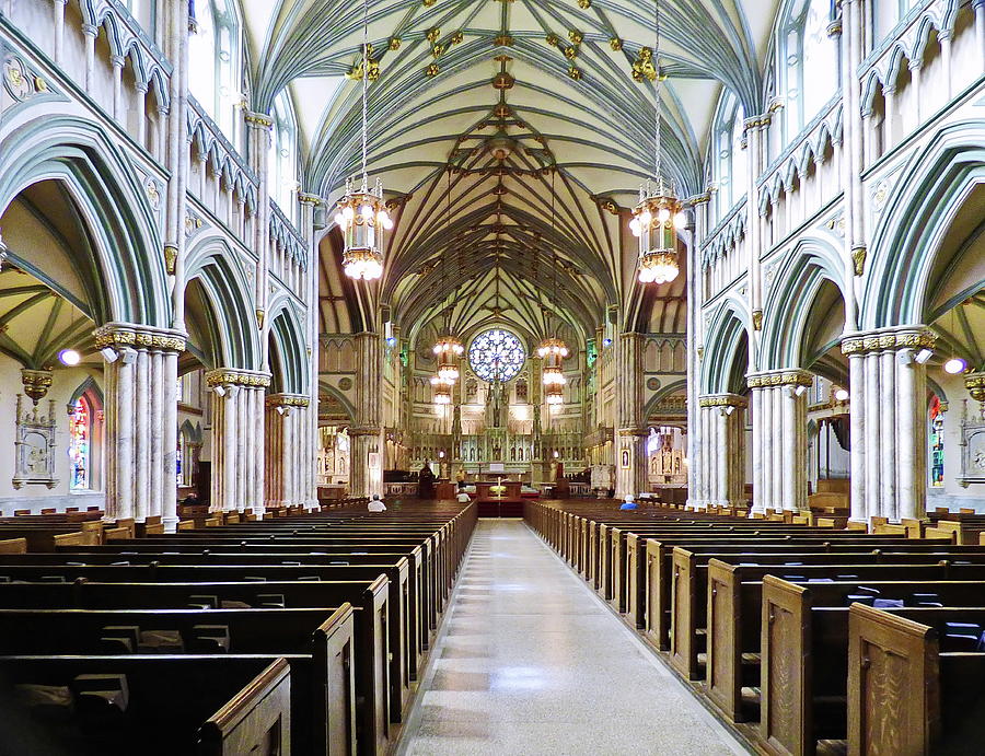 St. Dunstans Basilica in Charlottetown, Canada Photograph by Lyuba Filatova
