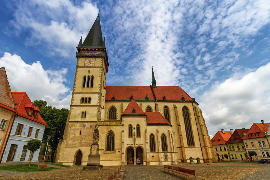St. Egidius Basilica in old city of Bardejov, Slovakia Photograph by Elenarts - Elena Duvernay photo