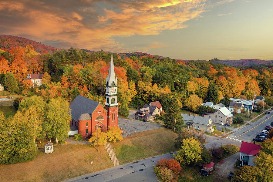 St Elizabeth Catahloic Church - Lyndonville, Vermont Photograph by John Rowe