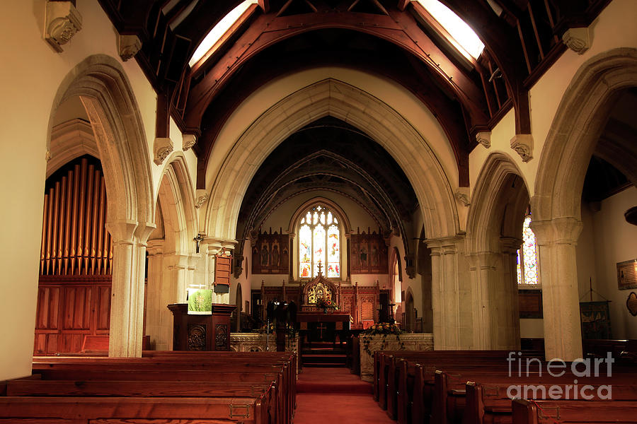 St Feock Church Interior Photograph by Terri Waters