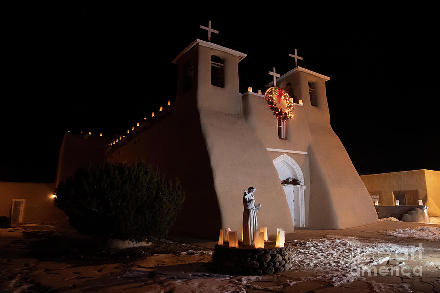 St. Francis de Asis Christmas Eve 2 Photograph by Elijah Rael