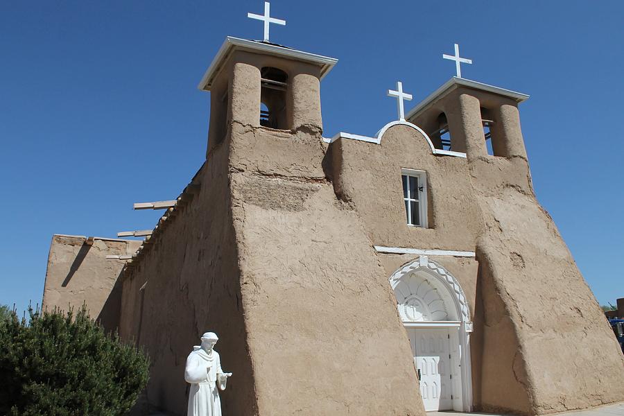 St Francis de Asis Mission Church, Ranchos de Taos, New Mexico Photograph by Christopher J Kirby
