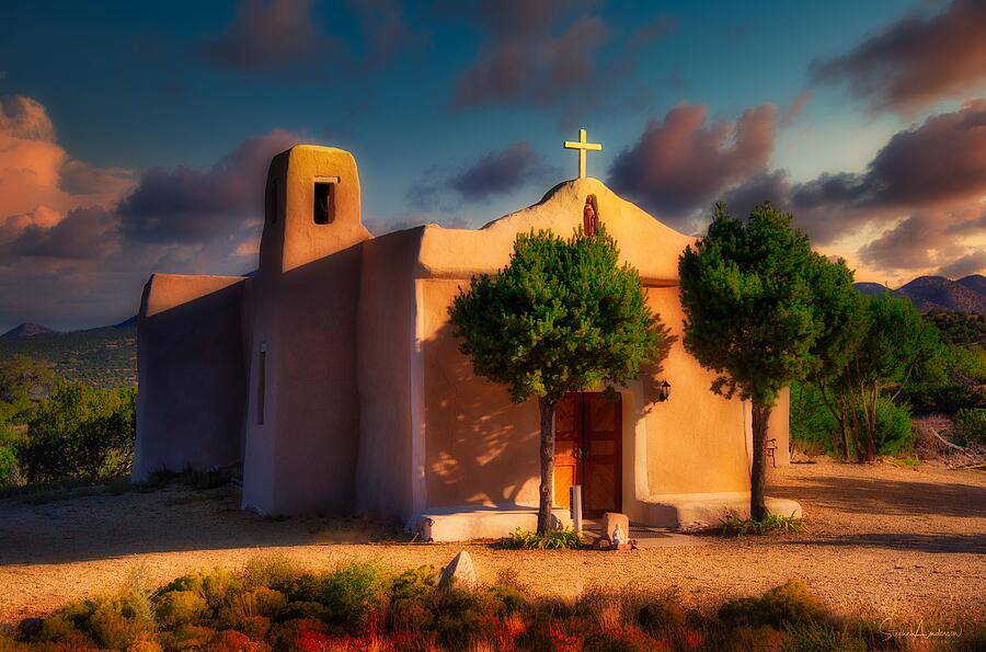 St. Francis de Assisi Adobe Chapel Photograph by Stephen Anderson