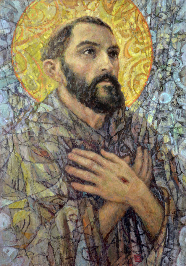 Portrait Painting - St. Francis of Assisi by Cameron Smith