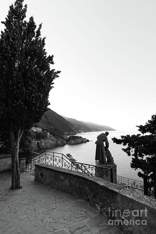 St Francis of Assisi Statue in Monterosso 0136 Photograph by Jack Schultz