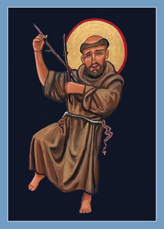 St. Francis Troubadour  Painting by Kelly Latimore