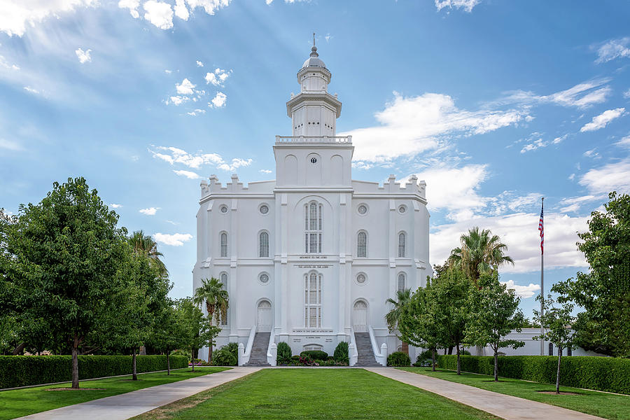 St. George LDS Temple Photograph by Dave Koch