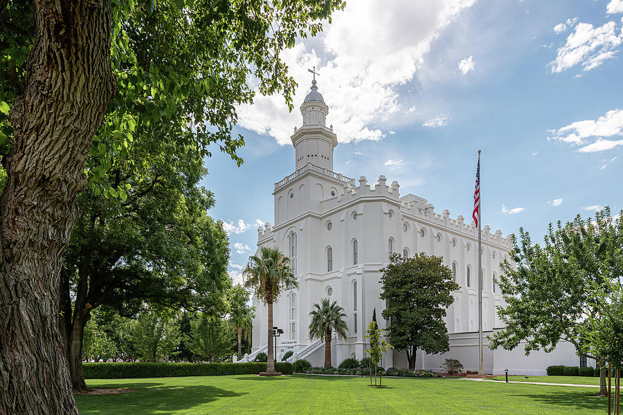 St. George Mormon Temple Photograph by Dave Koch